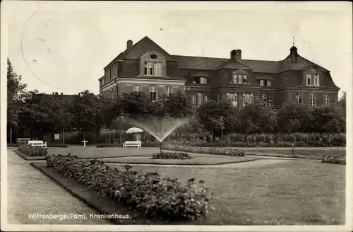 Ak Wittenberge an der Elbe Prignitz, Krankenhaus