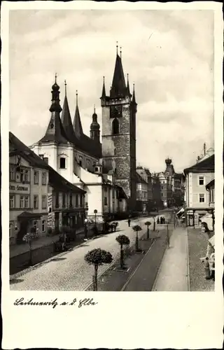 Ak Litoměřice Leitmeritz Region Aussig, Kirche