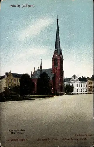 Ak Olomouc Olmütz Stadt, Evangelisches Pfarrhaus