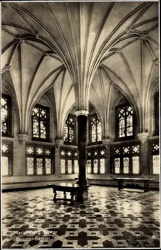 Ak Malbork Marienburg Westpreußen, Sommer Remter