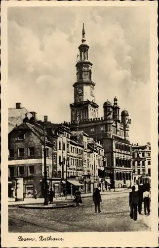 Ak Poznań Posen, Rathaus