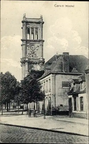 Ak Carvin Pas de Calais, Kirche