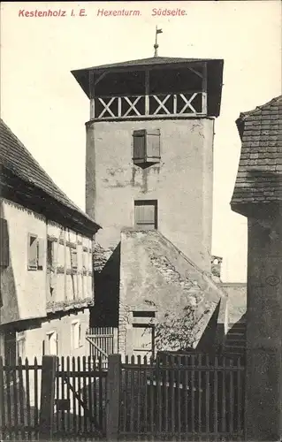 Ak Châtenois Kestenholz Elsass Bas Rhin, Hexenturm, Südseite