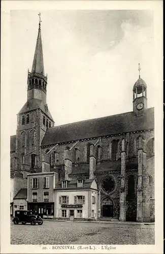 Ak Bonneval Eure et Loir, L'Eglise