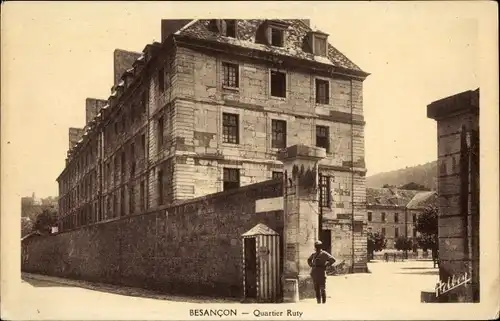 Ak Besançon Doubs, Quartier Ruty
