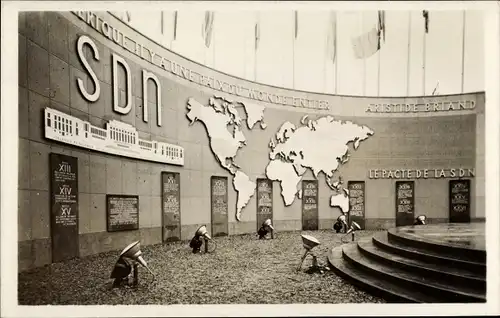 Ak Paris XVI Trocadéro, I. P. C. the Peace Pavillon