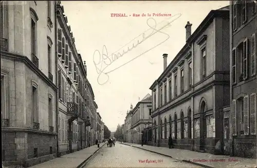 Ak Épinal Lothringen Vosges, Rue de la Préfecture