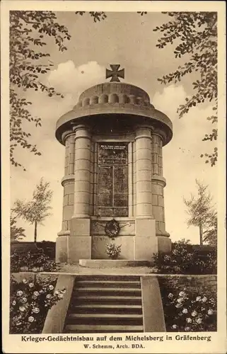 Ak Gräfenberg in Oberfranken, Kriegergedächtnisbau auf dem Michelsberg