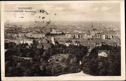 Ak Duisburg im Ruhrgebiet, Panorama