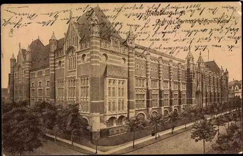 Ak Hamburg Mitte Altstadt, Central Fernsprechgebäude