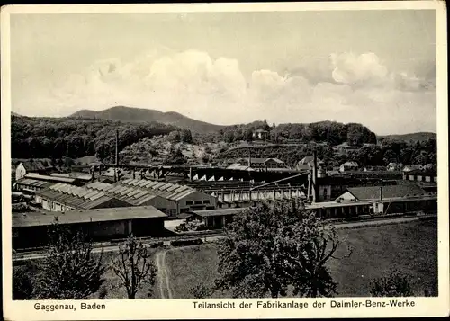 Ak Gaggenau im Murgtal Schwarzwald, Daimler Benz Werke, Fabrikanlagen