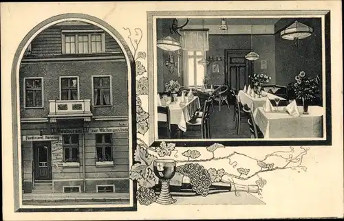 Ak Neuruppin in Brandenburg, Restaurant zur Wichmannlinde, Poststraße 17