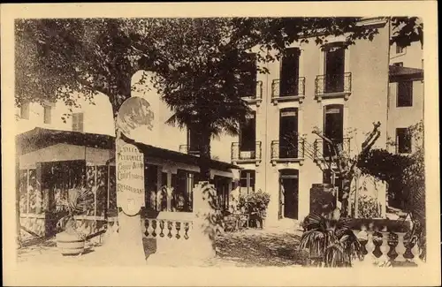 Ak Lourdes Hautes Pyrénées, Maison Cassou Dirickx, Villa et Avenue Peyramale