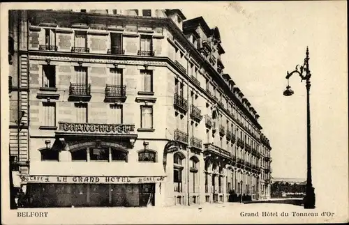 Ak Belfort Beffert Beffort Territoire de Belfort, Le Grand Hotel du Tonneau d'Or