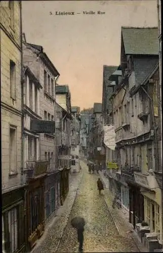 Ak Lisieux Calvados, Vieille Rue