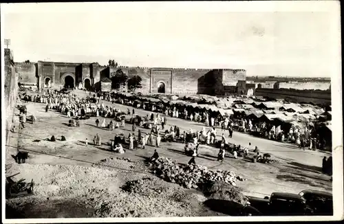 Ak Meknès Marokko, Les souks ambulants, Place el Edin