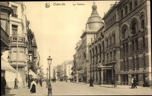 Ak Oostende Ostende Westflandern, Le Theatre