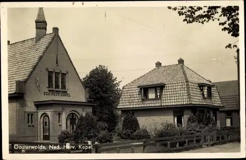 Ak Oosterwolde Oldebroek Gelderland, Ned. Herv. Kapel