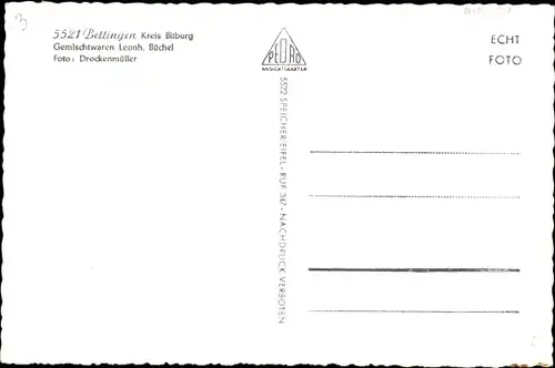 Ak Bettingen in der Eifel, Panorama