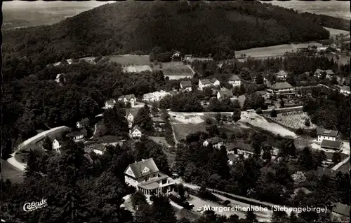 Ak Margarethenhöhe Königswinter am Rhein, Panorama, Siebengebirge