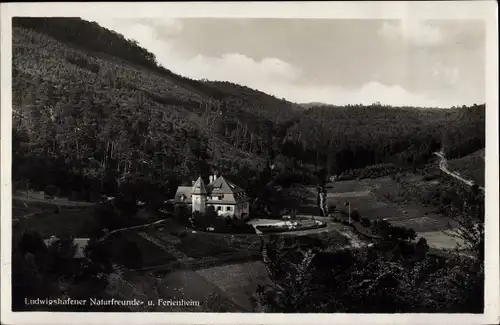 Ak Elmstein in der Pfalz, Ludwigshafener Naturfreunde- und Ferienheim, Panorama