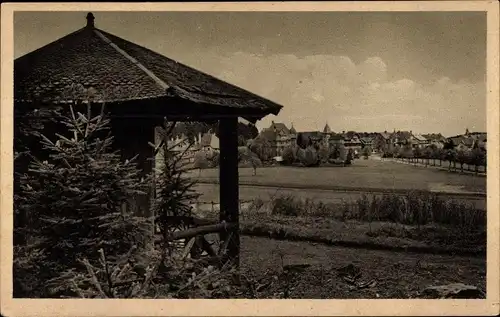 Ak Königsfeld im Schwarzwald Baden, Hütte, Panorama