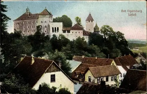 Ak Elgersburg in Thüringen, Schloss, Ortspartie
