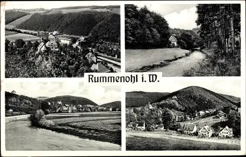 Ak Rummenohl Hagen in Westfalen Ruhrgebiet, Ortsansichten, Panorama, Flusspartie