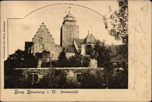 Ak Neustadt Breuberg im Odenwald, Burg Breuberg, Aussenansicht