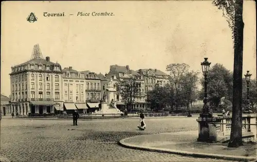Ak Tournai Wallonien Hennegau, Place Crombez