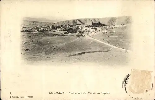 Ak Boghari Algerien, Vue prise du Pie de la Vipère