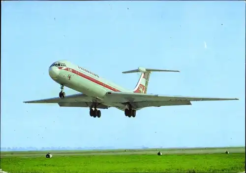 Ak Deutsches Passagierflugzeug, Interflug, Iljuschin IL 62