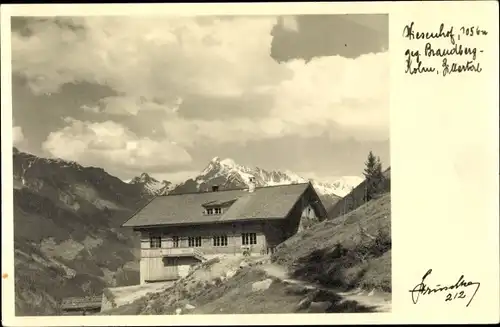 Ak Mayrhofen in Tirol, Alpengasthof Niesenhof im Zillertal, Brandbergkolm