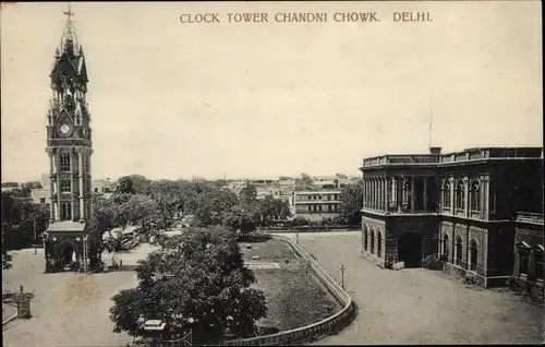 Ak Delhi Indien, Clock Tower Chandni Chowk