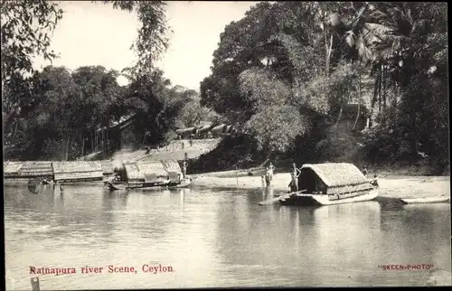 Ak Ratnapura Sri Lanka Ceylon, River Scene