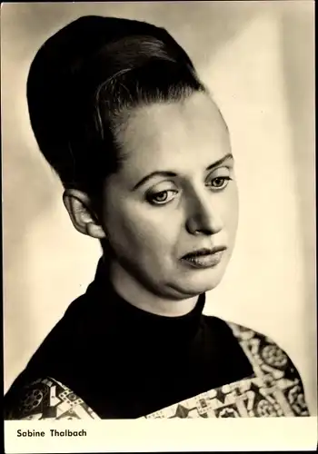 Ak Schauspielerin Sabine Thalbach, Portrait