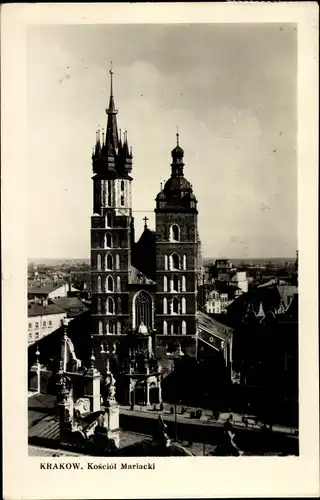 Ak Kraków Krakau Polen, Marienkirche