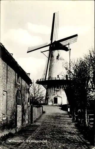 Ak Willemstad Nordbrabant Niederlande, d'Orangemolen