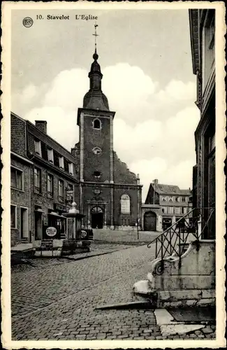 Ak Stavelot Wallonien Lüttich, L'Eglise