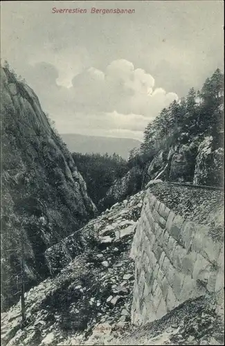 Ak Norwegen, Bergensbanen, Sverrestien