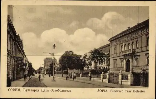 Ak Sofia Bulgarien, Bulevard Tzar Befreier
