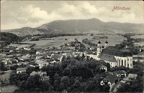 Ak Mondsee Salzkammergut in Oberösterreich, Gesamtansicht