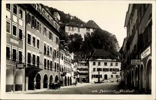 Ak Feldkirch Vorarlberg, Hotel zum Löwen in der Neustadt