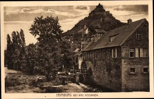 Ak Trimberg Elfershausen in Unterfranken, Trimburg, Wassermühlen