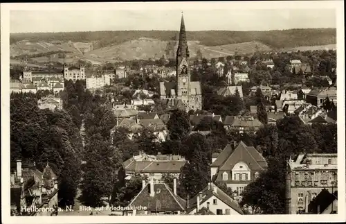 Ak Heilbronn am Neckar, Ort mit Friedenskirche