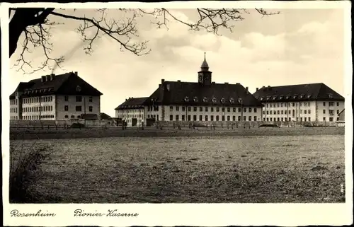 Ak Rosenheim Oberbayern, Pionier-Kaserne