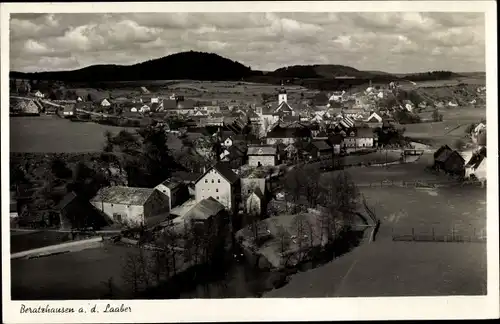 Ak Beratzhausen Oberpfalz, Gesamtansicht, Luftbild