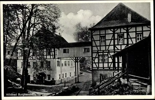 Ak Burgbernheim Mittelfranken Bayern, Wildbad