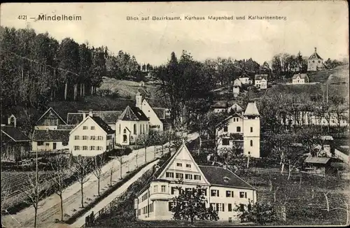 Ak Mindelheim im Unterallgäu, Bezirksamt, Kurhaus Mayenbad, Katharinenberg