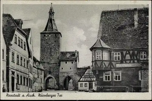 Ak Neustadt an der Aisch in Mittelfranken, Nürnberger Tor, Gasthaus